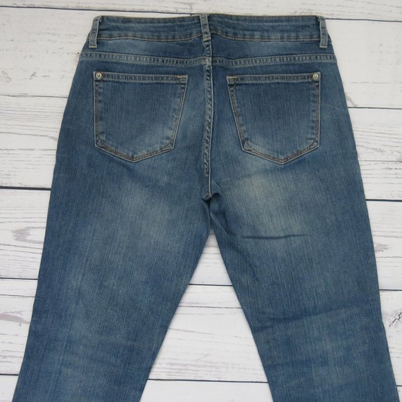 Moto Topshop Martha Straight Leg Denim Jeans Sz 6 - Picture 4 of 7